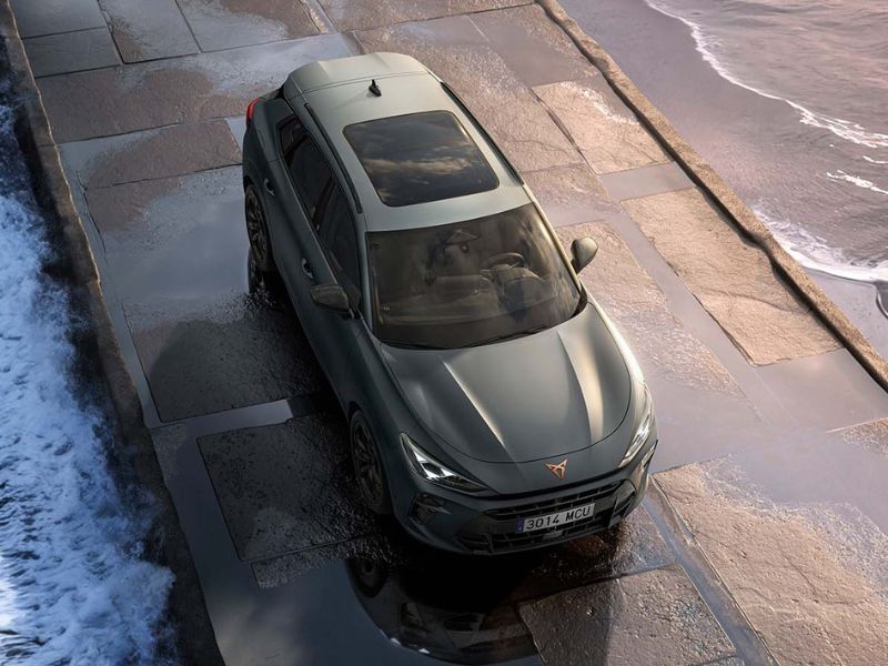 cupra terramar, z lotu ptaka