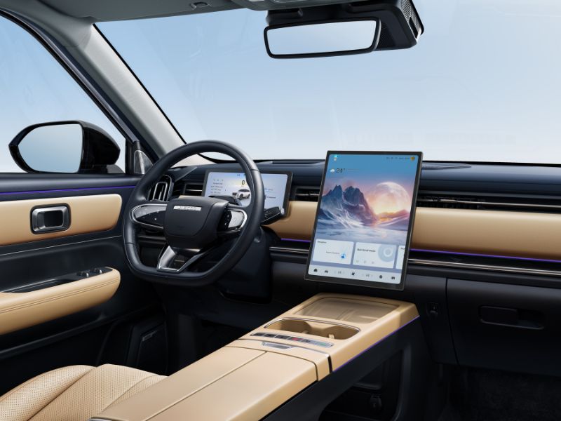 jaecoo j7 super hybrid wnętrze