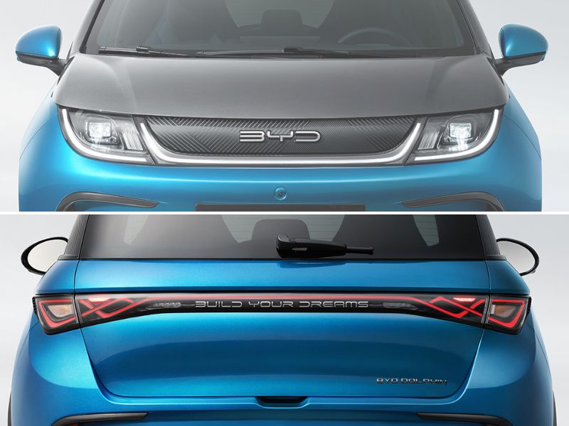 byd dolphin światła, reflektory