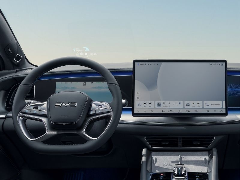 byd sealion 7 - wyświetlacz hud