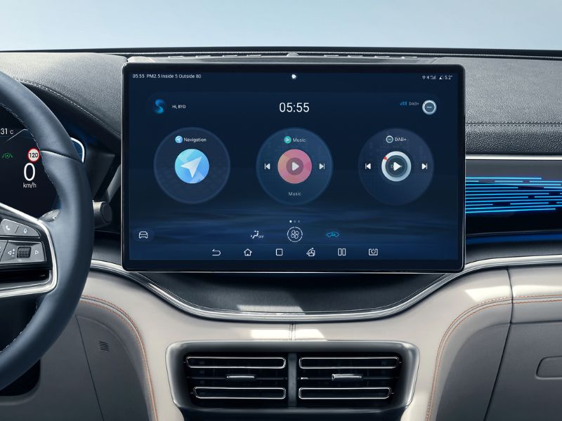 byd seal u - dotykowy ekran, wyświetlacz