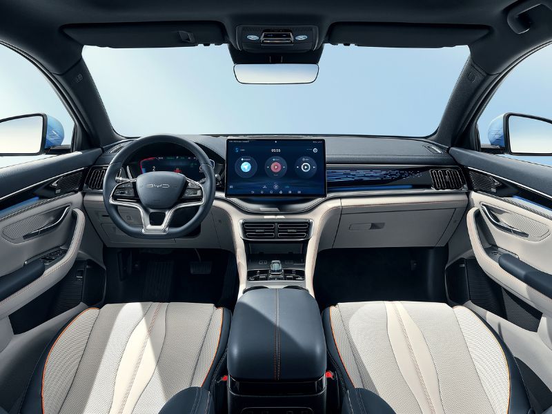 byd seal u - konsola środkowa