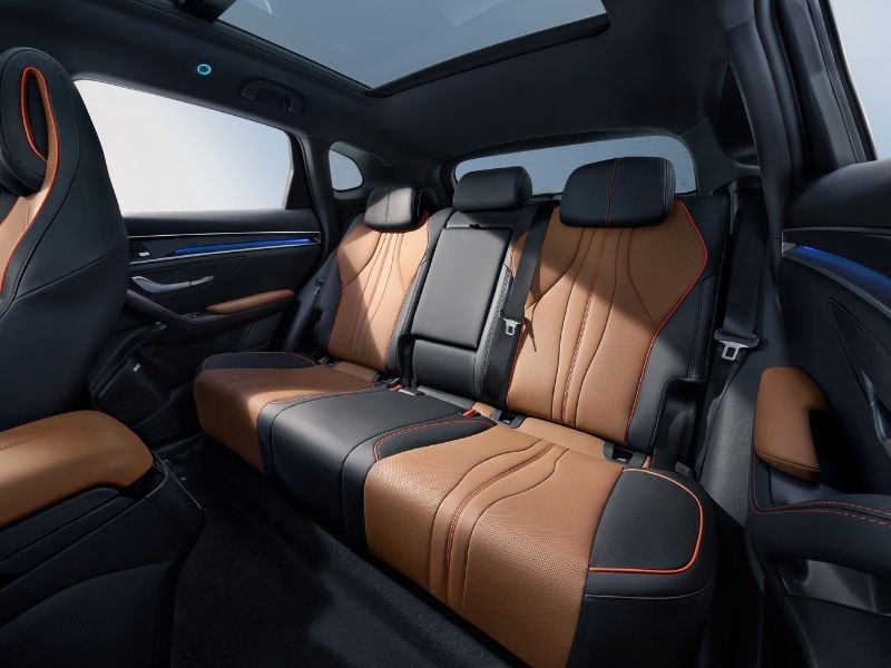 byd seal u dm-i, przestrzeń z tyłu, tylne siedzenia, fotele