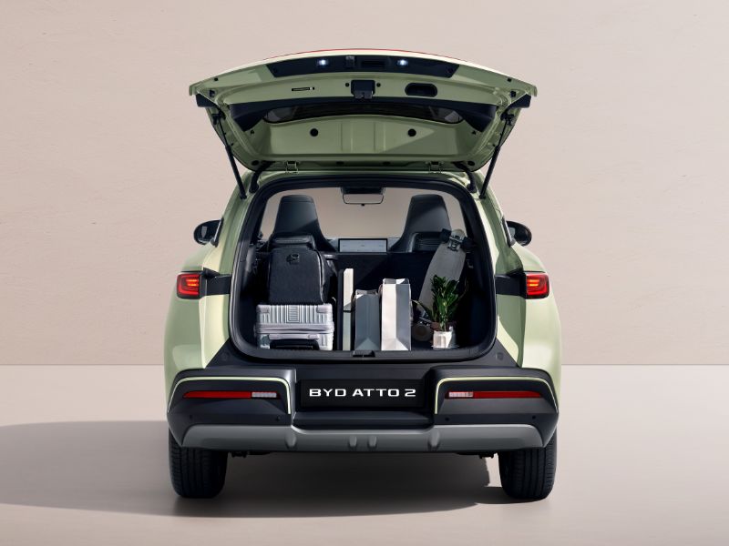 byd atto 2 - pojemny bagażnik