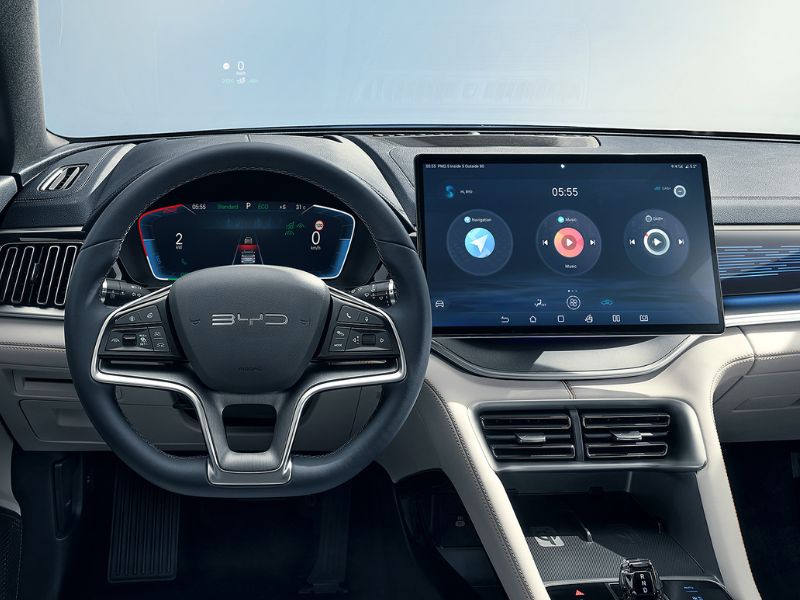 byd seal u - wyświetlacz, ekran dotykowy