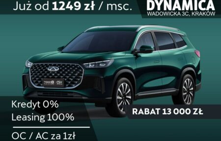 Używany samochód marki Chery, model Tiggo 8, rocznik 2025, przebieg 10km - miniaturka 0