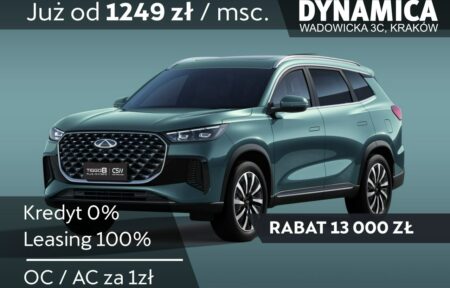 Używany samochód marki Chery, model Tiggo 8, rocznik 2025, przebieg 10km - miniaturka 0