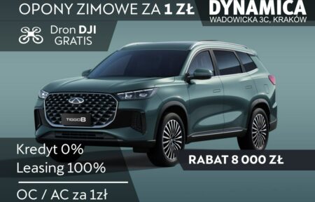 Używany samochód marki Chery, model Tiggo 8, rocznik 2025, przebieg 10km - miniaturka 0