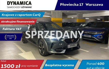 Używany samochód marki Cupra, model Formentor, rocznik 2021, przebieg 112700km - miniaturka 0