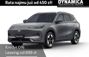 Używany samochód marki Geely, model EX5, rocznik 2025, przebieg 10km