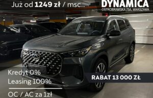 Używany samochód marki Chery, model Tiggo 8, rocznik 2025, przebieg 10km