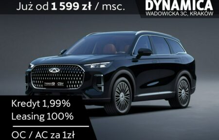 Używany samochód marki Chery, model Tiggo 9, rocznik 2025, przebieg 10km