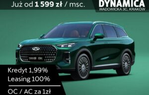 Używany samochód marki Chery, model Tiggo 9, rocznik 2025, przebieg 10km