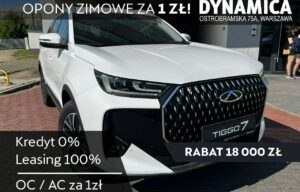 Używany samochód marki Chery, model Tiggo 7, rocznik 2025, przebieg 10km