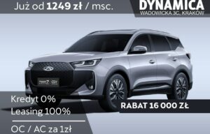 Używany samochód marki Chery, model Tiggo 7, rocznik 2025, przebieg 10km