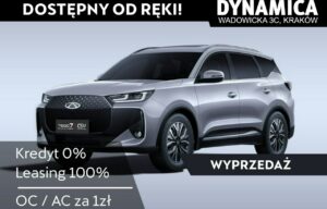 Używany samochód marki Chery, model Tiggo 7, rocznik 2025, przebieg 10km