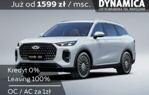 Używany samochód marki Chery, model Tiggo 9, rocznik 2025, przebieg 10km