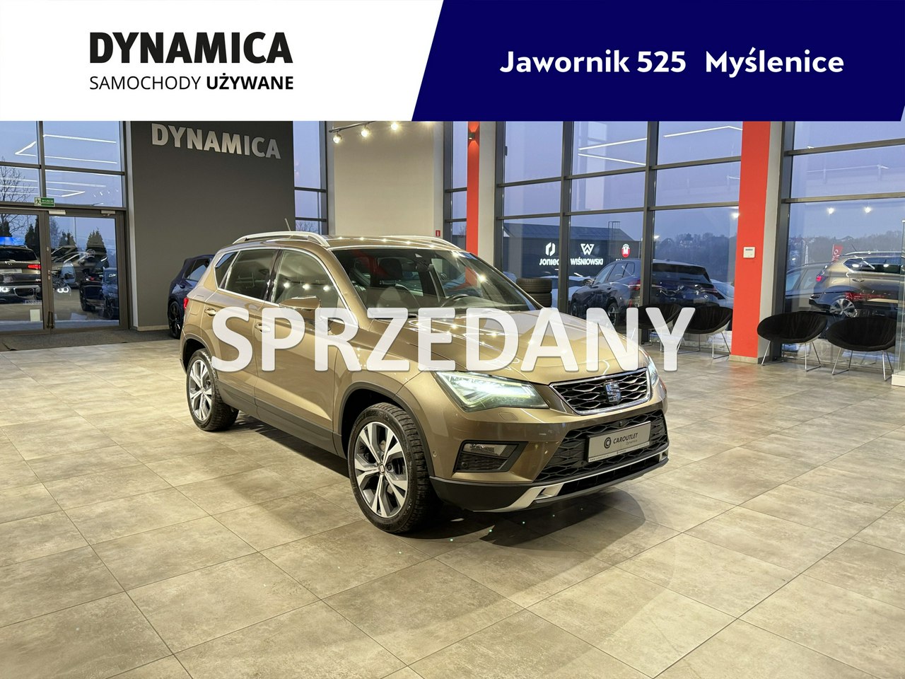 Używany samochód marki Seat, model Ateca, rocznik 2016, przebieg 191600km