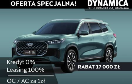 Używany samochód marki Chery, model Tiggo 8, rocznik 2025, przebieg 10km