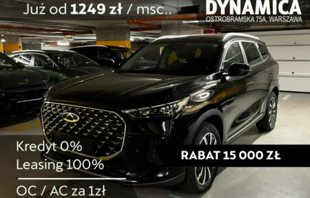 Używany samochód marki Chery, model Tiggo 8, rocznik 2025, przebieg 10km