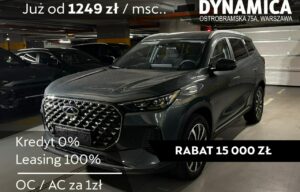 Używany samochód marki Chery, model Tiggo 8, rocznik 2025, przebieg 10km