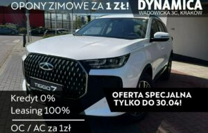 Używany samochód marki Chery, model Tiggo 7, rocznik 2025, przebieg 10km