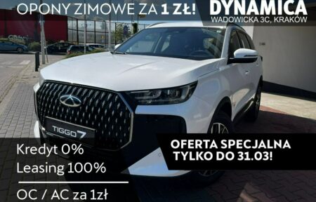 Używany samochód marki Chery, model Tiggo 7, rocznik 2025, przebieg 10km