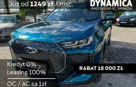 Używany samochód marki Chery, model Tiggo 7, rocznik 2025, przebieg 10km