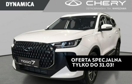 Używany samochód marki Chery, model Tiggo 7, rocznik 2025, przebieg 10km
