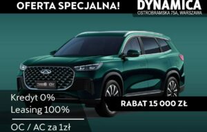 Używany samochód marki Chery, model Tiggo 8, rocznik 2025, przebieg 10km