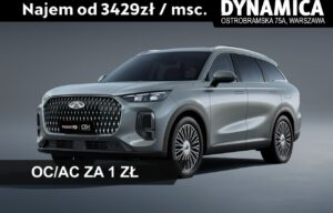 Używany samochód marki Chery, model Tiggo 9, rocznik 2026, przebieg 10km