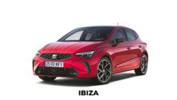 Zdjęcie produktowe SEAT Ibiza w kolorze czerwonym