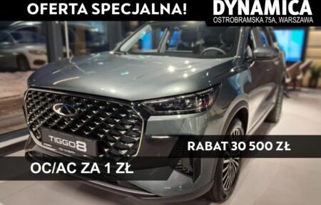 Używany samochód marki Chery, model Tiggo 8, rocznik 2025, przebieg 10km - miniaturka 0