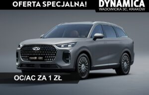 Używany samochód marki Chery, model Tiggo 9, rocznik 2026, przebieg 10km