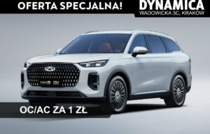 Używany samochód marki Chery, model Tiggo 9, rocznik 2026, przebieg 10km