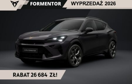 Używany samochód marki Cupra, model Formentor, rocznik 2026, przebieg 10km