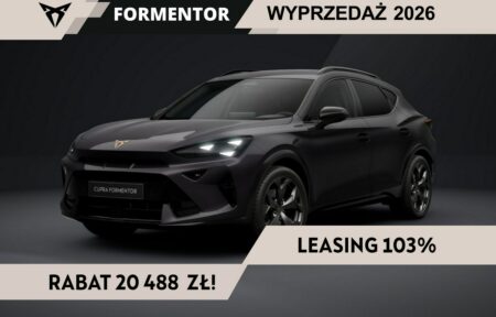 Używany samochód marki Cupra, model Formentor, rocznik 2026, przebieg 10km
