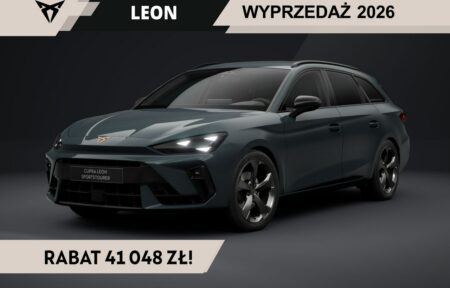 Używany samochód marki Cupra, model Leon Sportstourer, rocznik 2026, przebieg 10km