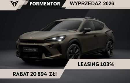 Używany samochód marki Cupra, model Formentor, rocznik 2026, przebieg 10km