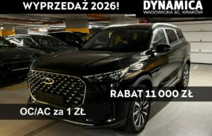 Używany samochód marki Chery, model Tiggo 8, rocznik 2026, przebieg 10km