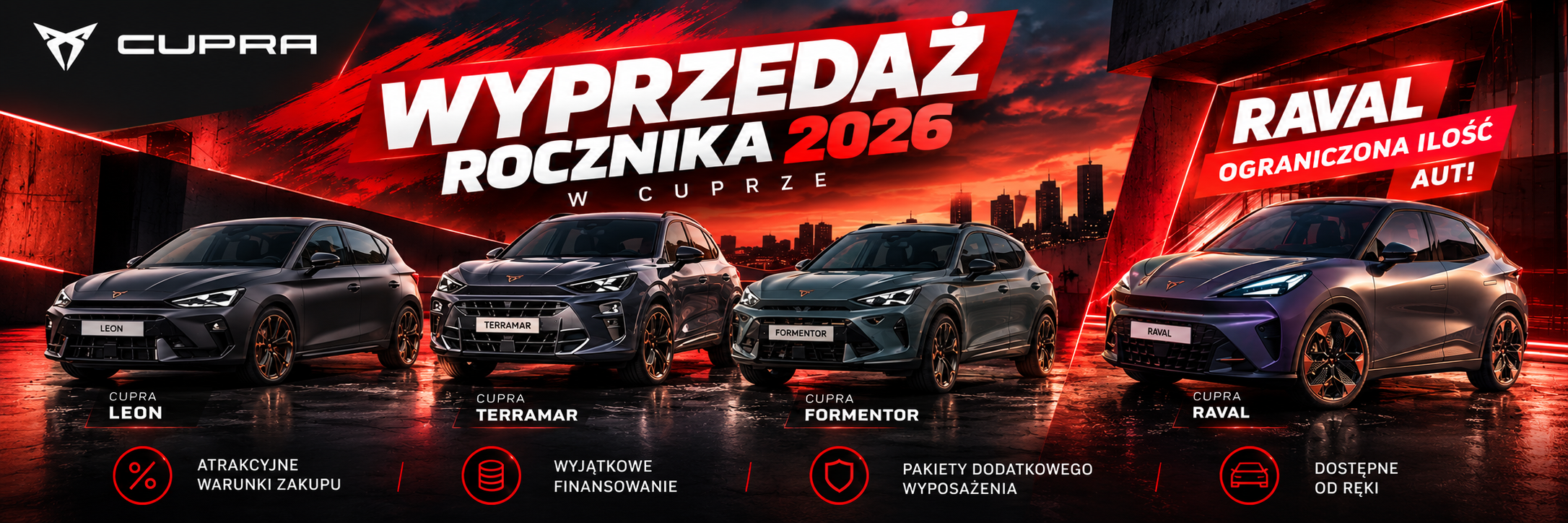 CUPRA WYPRZEDAŻ ROCZNIKA 2026!